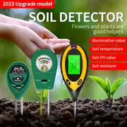 1pc 4-in-1 soil survey instrument, Electronic Soil Detector, PH Tester, Light Meter, Acid And Alkali Detection