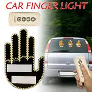 Car Finger Light Gesture Light Auto Interior Rear Windshield LED AmberMiddle Warning Light Anti Rear Collision Light Interactive Palm Light