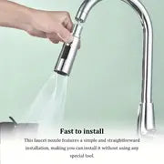 Nozzle, Anti-Splash Faucet Head Replacement, Water Saving, Sink Accessories