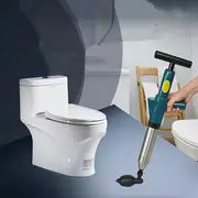 Unclog Your Toilet Instantly with this 1 Set 5-Head High-Pressure Power Dredger!