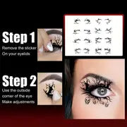 Halloween Bat Spider Decorative Eyeshadow Eyeliner Stickers Horror Fashion Party Makeup Tools