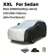 Universal Car Cover Clothes 190T Polyester Taff Rainproof Heat Insulation Car Clothes Car Cover