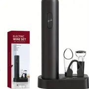Automatic Electric Wine Opener Set with Foil Cutter - Perfect for Parties and Wine Lovers - Kitchen Accessories Gift