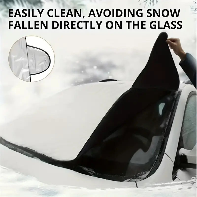 Car Snow Cover Foldable Car Windshield Cover Winter Snow Cover Summer Sun Shade