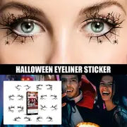 Halloween Bat Spider Decorative Eyeshadow Eyeliner Stickers Horror Fashion Party Makeup Tools