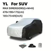 Universal Car Cover Clothes 190T Polyester Taff Rainproof Heat Insulation Car Clothes Car Cover