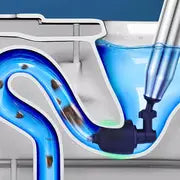 Drain Cleaner, Unclog Your Toilet Instantly with this 1 Set 5-Head High-Pressure Power Dredger!