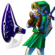 Ocarina With Song Book , 12-Hole Alto C Ocarinas Play By Link Triforce Gift With Display Stand