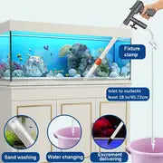1pc, Gravel Cleaner With Glass Scraper, Fish Tank Cleaning Tools, Gravel Vacuum For Aquarium, Aquarium Vacuum Gravel Cleaner With Air-Pressing Button, Fish Tank Siphon For Water Changing, Adjustable Water Flow Controller
