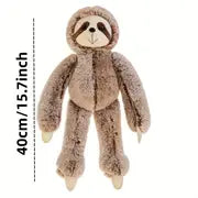 15.7in Popular Sloth Plush Toy, Creative Animal Plush Doll, Best Birthday Gift For Baby Kids