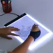 Led Drawing Copy Board Toy To Draw, 3 Level Dimmable Painting Tablet A5 Size Light Pad, Learning Educational Game Christmas Halloween Thanksgiving gifts