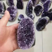 1pc Natural Amethyst Cluster Ornament, Amethyst Cave Raw Stone , Mysterious Gemstone Single 100g-300g, Ideal choice for Gifts