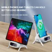 For All Cell Phone Wireless Charging Bracket Set Version Office Portable Wireless Charging Bracket Home Desktop Fast Charging Bracket Portable Automatic Charger For Cell Phone Wireless Charging Accessories