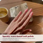 Water-based Nude Nail Polish, Odorless, Free Baking Quick Drying Lasting Nail Lacquer For Salon DIY At Home