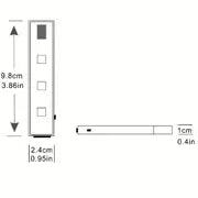 2-piece/set Universal Wireless Door LED Induction Welcome Light, Car Magnetic Lighting/atmosphere And Warning/wiring Free Door Bottom Light