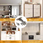 20pcs Soft Close 35mm Kitchen Cupboard, Cabinet Standard Door Hinges, Wardrobe Cabinet Fitted Pages