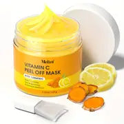 Vitamin C Peel Off Face Mask Peel Off Mask With Turmeric Blackhead Remover & Deep Cleansing Face Peel Mask Vitamin C Exfoliating Face Mask For Blackheads Large Pores Dirts Oil