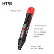 HT59/HT60 Gas Leak Detector: Audible & Visual Alarm for All Types of Flammable Gases