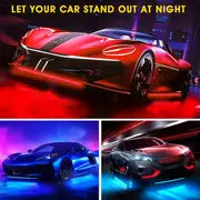 16 Million Dream Colors Chasing - Underglow Kit For Cars, SUVs & Trucks With App & Remote Control