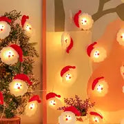 1set 5.4ft/1.65m 10 Lights, LED Christmas Snowman String Lights, Christmas Ornaments, Decorations For Christmas Tree, Festive, Party