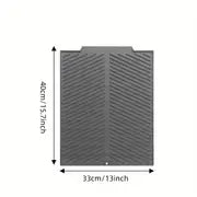 1pc Silicone Draining Board Mat, Folding Draining Mat, Large Drain Pad, Eco-Friendly Drainer Mat Heat Resistant Pot Mat Dishwasher Safe Trivet Mat, Kitchen Accessories