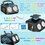 Automatic Bubble Machine Upgrade Bubble Blower With 2 Fans, 20000+ Bubbles Per Minute Bubbles For Kids Portable Bubble Maker Operated By Plugin Or Batteries For Indoor Outdoor Birthday Party