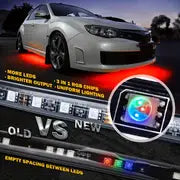 16 Million Dream Colors Chasing - Underglow Kit For Cars, SUVs & Trucks With App & Remote Control