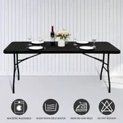 1pc, Rectangular Tablecloth, Elastic Edge Spandex Table Cover, Solid Color Table Cloth, Suitable For Picnics, Outdoor Camping, Parks, And Terraces