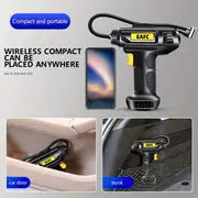 120W Portable Car Air Compressor: Inflate Your Tires With Ease - Wireless & Wired Handheld Pump With LED Light