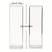 2pcs Clear Cracker Tray For Serving, Rectangular Cracker Holder For Serving Trays, Acrylic Cracker Dish, Food Display Cracker Serving Tray Stand For Home, Party & Charcuterie Board Platter