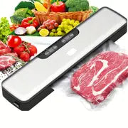 1pc, Vacuum Sealer Machine, Lightweight Food Vacuum Sealer Compact Machine For Food Preservation, Automatic Food Sealer Saver Vacuum Machine Easy To Use, Clean And Storage For Home Kitchen