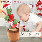 Dancing Talking Guitar Cactus Plush Electric Action Figure Toy Dancing Twister Cactus Toy Dancing Cactus