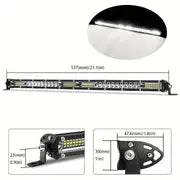 Slim 20" Inch LED Light Bar Off Road White Yellow Spot Flood Beam LED Work Light Bar For Car Atv Truck Suv Utv Driving Fog Light