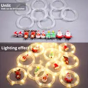 Christmas Decorative Curtain Lights, LED Star String Lights, With Santa Claus, Snowman, Elk Dolls, USB PowerED With Remote Control, Dimmable 8 Modes, Suitable For Christmas, Bedroom, New Year's, Party, Wedding Decoration, For Outdoor Camping Hiking