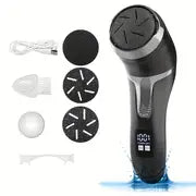 Electric Feet Callus Remover Kit: Rechargeable, Portable Pedicure Tool For Professional Foot Care - Perfect Gift For Dry, Hard, Cracked Skin!
