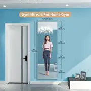 4Pcs Acrylic Full-length Wall Mirror Tile, 12 "x 12" Shatters Resistant Mirror Wall Hanging, Full Body Mirror Brick, Waterproof And Not Easy To Break, Easy To Install, Safety Mirror Suitable For Babies And Toddlers, Bedrooms, Home Gym, Living Room