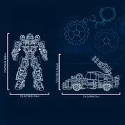 800+pcs Classic Robot Car Building Blocks, Deformable Model Building Blocks For Children, Boys And Girls, Gifts For Children, Educational Toys, Deformable Mecha In Two Forms