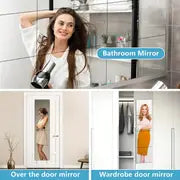 4Pcs Acrylic Full-length Wall Mirror Tile, 12 "x 12" Shatters Resistant Mirror Wall Hanging, Full Body Mirror Brick, Waterproof And Not Easy To Break, Easy To Install, Safety Mirror Suitable For Babies And Toddlers, Bedrooms, Home Gym, Living Room