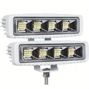 2pcs 72W 20000LM LED Work Light Bar, Led Fog Light 6 Inch Off Road Light Waterproof For Jeep Boat UTV Truck ATV