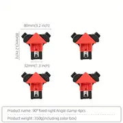 4pcs Woodworking Right Angle Clamps - Perfect For Picture Frames, Fish Containers & More!