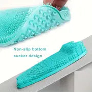 Premium Silicone Shower Foot Scrubber Mat with Non-Slip Suction Cups - Cleans, Massages, and Improves Circulation - Summer Essential