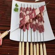 20pcs, Barbecue Skewers, Stainless Steel Skewers For BBQ, Multifunctional Metal BBQ Skewers With Wooden Handle, Grilling Stainless Steel Skewers , BBQ Needle Sticks, Outdoor Cooking, BBQ Supplies