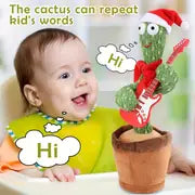 Dancing Talking Guitar Cactus Plush Electric Action Figure Toy Dancing Twister Cactus Toy Dancing Cactus