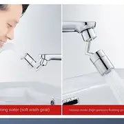 1PC Universal Kitchen Plastic 720° Rotatable Splash Filter Faucet Sprayer, Flexible Bathroom Tap Extender Adapter Foam Nozzle