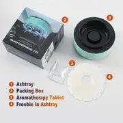 1pc, Self-Extinguishing Ashtray, Smart Cigarette Ashtray Air Purifier, Remove Secondhand Smoke And Tobacco Odor Instantly, Batteries Not Included, Smoking Accessories