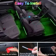 Upgrade Your Car's Interior with RGB App-Controlled Atmosphere Lights!