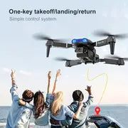 E99 Pro UAV With HD Camera, WiFi Connection Phone APP FPV HD Double Folding RC Quadcopter Altitude Hold, One Key Take Off Remote Control For Kids Men Gift Indoor Outdoor Affordable Drone RC Helicopter