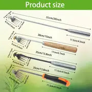 1pc Weed Puller With 4 Teeth, Manganese Steel Forged Gardening Hand Tools, Dual Purpose Weed Remover Tool For Yard, High Strength