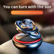 Solar-Powered Car Aromatherapy: Revitalize Your Car's Interior with this Rotating Air Freshener & Purifier!