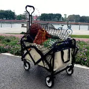 1pc Utility Wagon Net, Wagon Cargo Net, Wagon Parts Cargo Net, Heavy Duty Nylon Net For Garden Cart, Folding Trolley, Cart